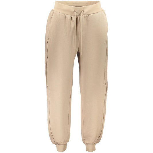 Joggers by Guess Jeans for women in lyocell polyester & spandex beige & print features a refined silhouette with a refined , defined by a and a refined long for a refined finish.