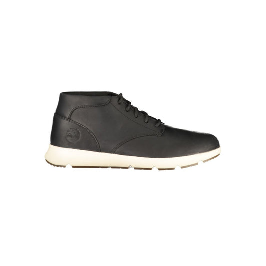 Lace-Up Boots by Timberland for men in polyester polyurethane leather black & print showcases a ergonomic silhouette from the Men's Polyester Polyurethane Leather Lace-Up Boots collection, featuring a ergonomic and a ergonomic .