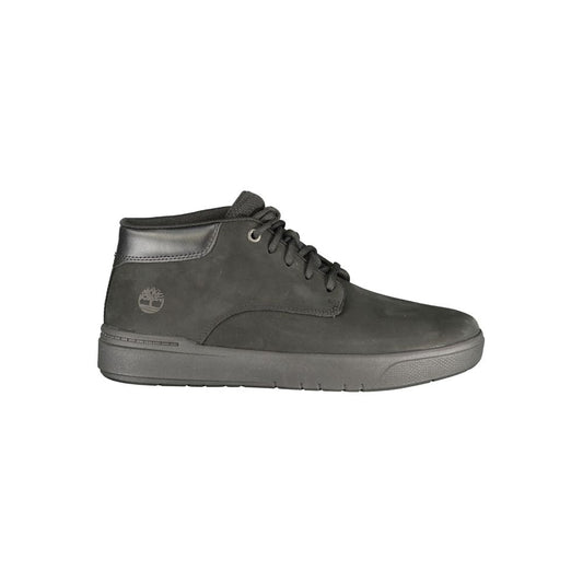 Lace-Up Ankle Boots by Timberland for men in polyester polyurethane leather black & print showcases a ergonomic silhouette from the Men's Polyester Polyurethane Leather Lace-Up Ankle Boots collection, featuring a ergonomic and a ergonomic .