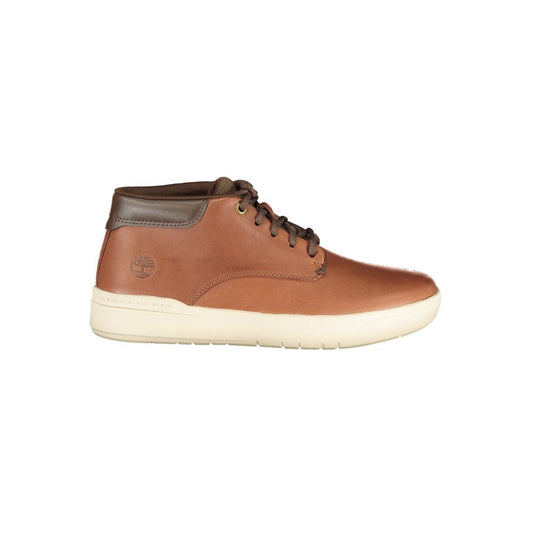 Ankle Boots by Timberland for men in polyester polyurethane leather brown & signature features an avant-garde Men's Polyester Polyurethane Leather Ankle Boots silhouette, defined by a sophisticated and a avant-garde .