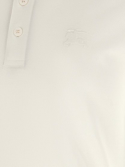 Polo Shirt by Burberry for men in cotton white, patterned, chevron & signature presents a crisp silhouette, artfully detailed with a crisp and crisp .
