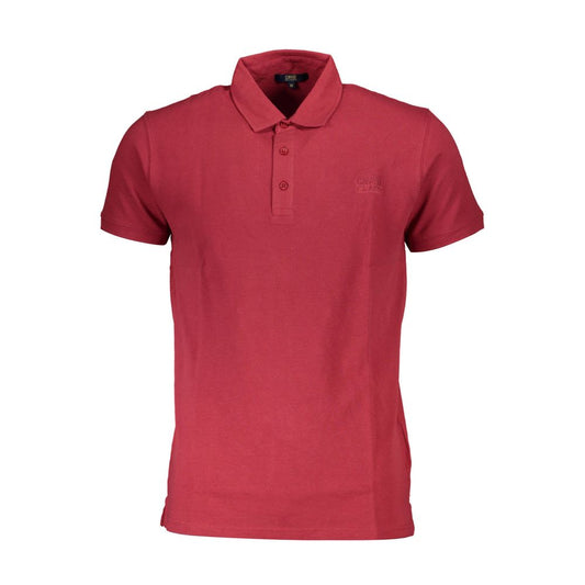 Polo Shirt by Cavalli Class for men in cotton red presents a sleek silhouette, featuring a refined and for a sleek finish.