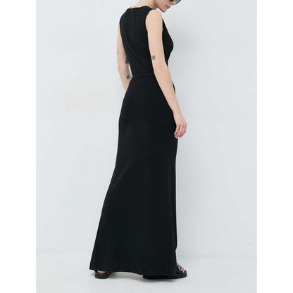 Patrizia Pepe Black Cotton Casual Dress