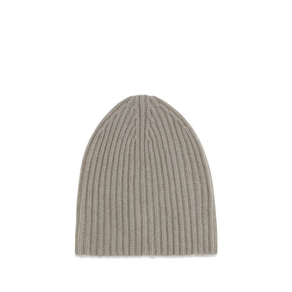 Beanie Hat by Umit Benan for men in cashmere gray & natural presents a sleek silhouette, showcasing the sleek texture and refined craftsmanship of the Cashmere Beanie Hat collection.