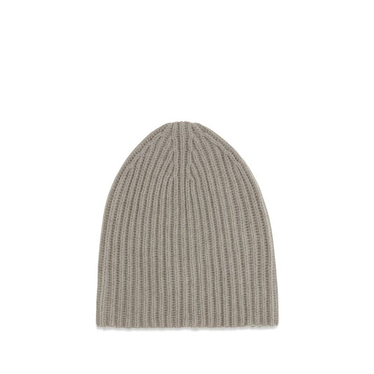 Beanie Hat by Umit Benan for men in cashmere gray & natural presents a sleek silhouette, showcasing the sleek texture and refined craftsmanship of the Cashmere Beanie Hat collection.