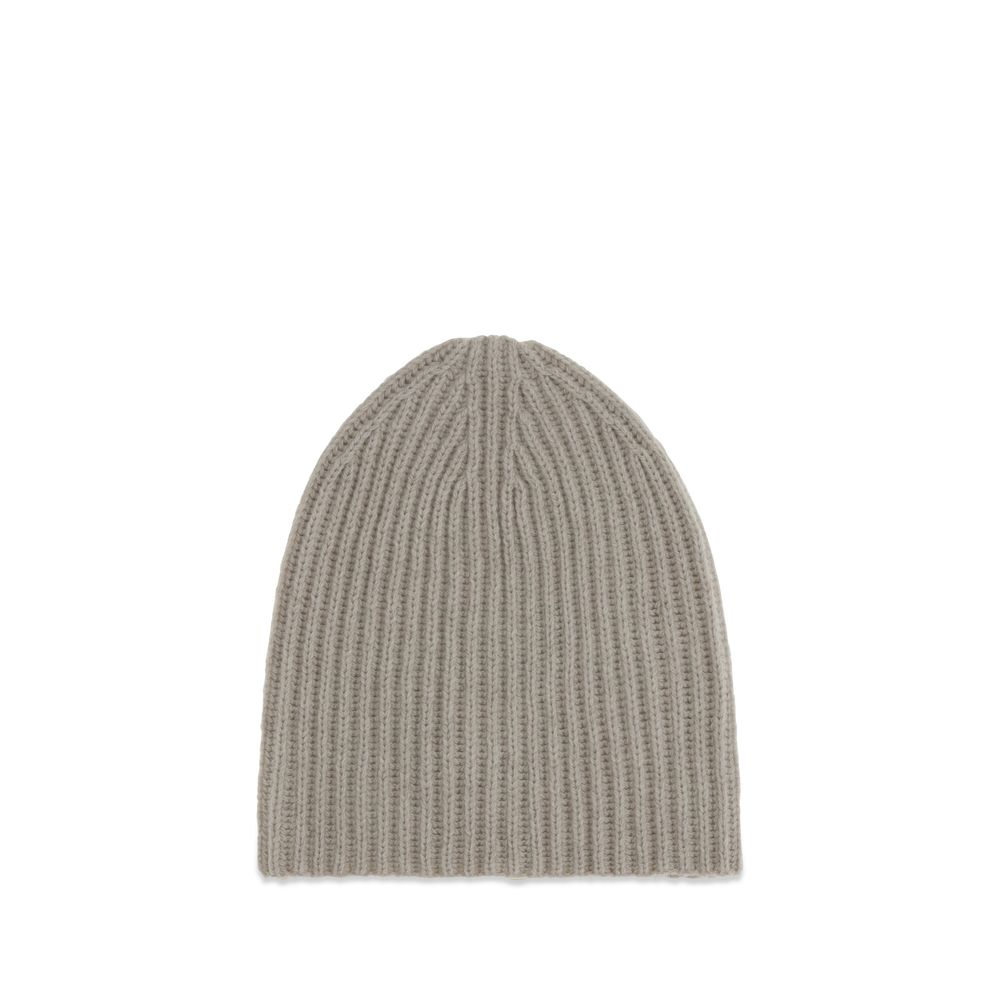 Beanie Hat by Umit Benan for men in cashmere gray & natural presents a urban-chic silhouette, artfully capturing the essence of the urban-chic Cashmere Beanie Hat design for a sophisticated look.