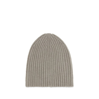 Beanie Hat by Umit Benan for men in cashmere gray & natural presents a urban-chic silhouette, artfully capturing the essence of the urban-chic Cashmere Beanie Hat design for a sophisticated look.