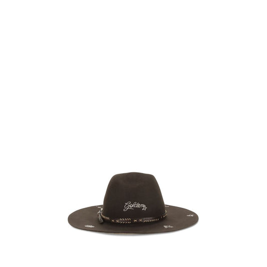 Fedora by Golden Goose for women in wool brown features a timeless silhouette, showcasing the timeless design of the Fedora Wool collection with a truly timeless finish.