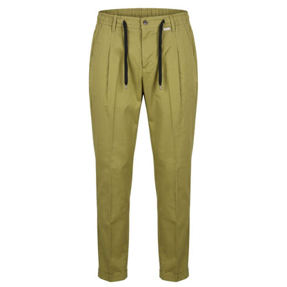 Baldinini Trend Green Cotton Men Pants