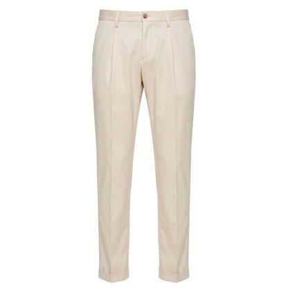 Baldinini Trend White Viscose Men Pants