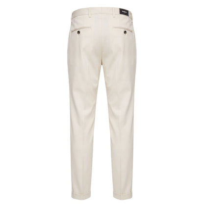 Baldinini Trend White Viscose Men Pants