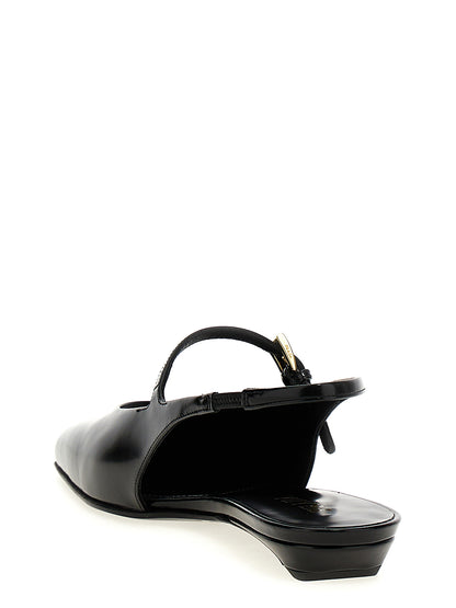 Prada Black Calfskin Ballet Flats