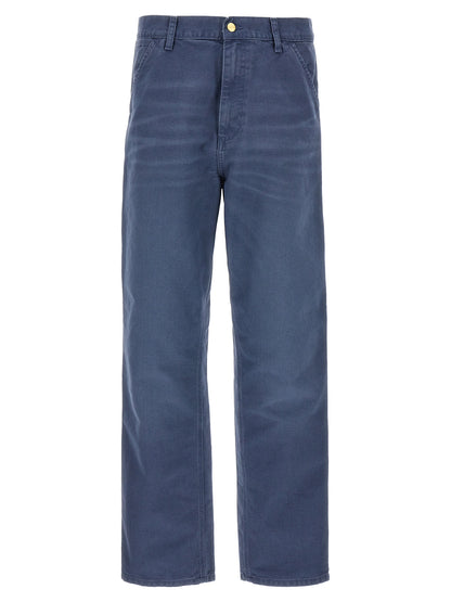 Carhartt Wip Blue Organic Cotton Casual Pants