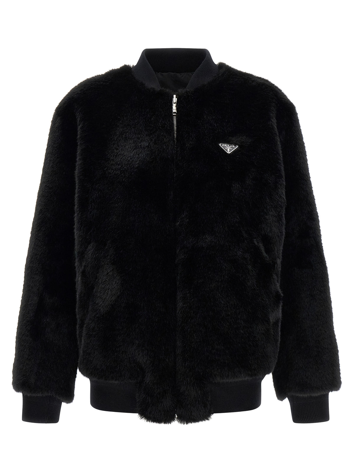 Prada Black Recycled Polyamide Bomber