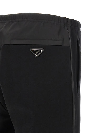Prada Black Cotton Joggers (Workout Pants)