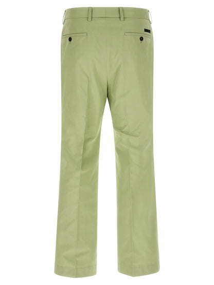 Prada Bicolor Cotton Casual Pants