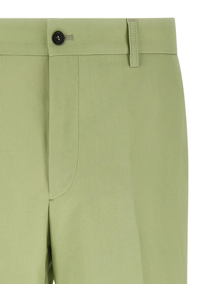 Prada Bicolor Cotton Casual Pants