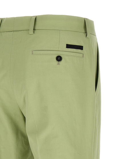 Prada Bicolor Cotton Casual Pants