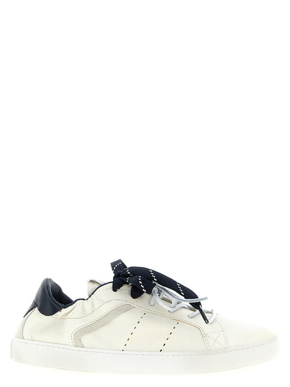 Miu Miu Blue Calfskin Sneakers