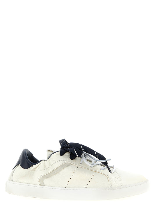 Miu Miu Blue Calfskin Sneakers