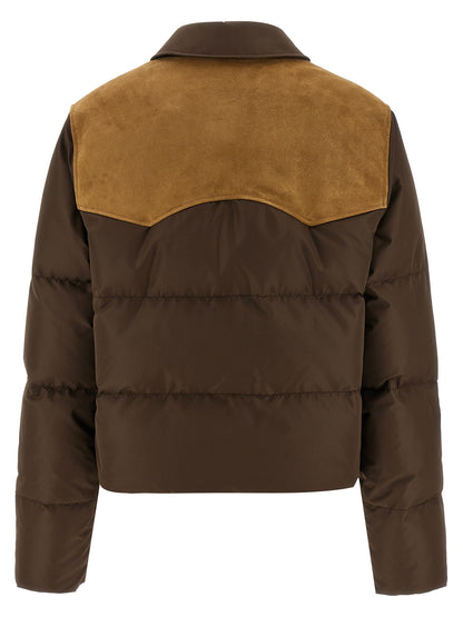 Miu Miu Brown Recycled Polyester Full-Length Jacket