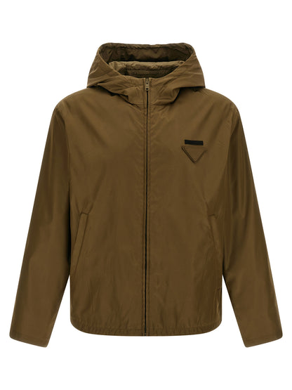 Prada Bicolor Polyamide Shell Jacket