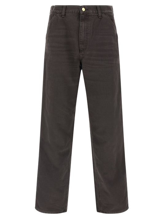 Carhartt Wip Brown Organic Cotton Casual Pants