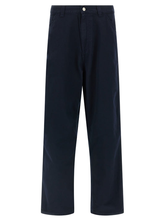 Carhartt Wip Blue Organic Cotton Casual Pants
