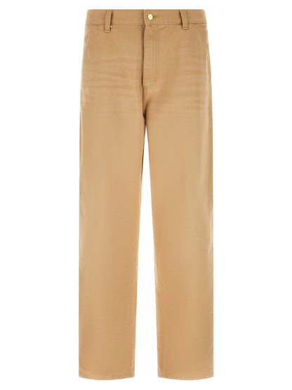 Carhartt Wip Brown Organic Cotton Casual Pants