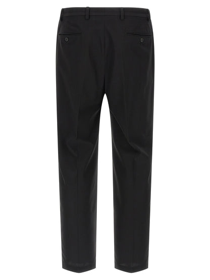 Prada Black Cotton Casual Pants