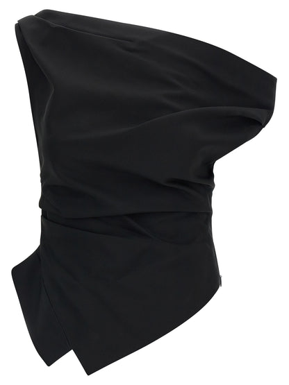 Rohe Black Viscose Tank Tops