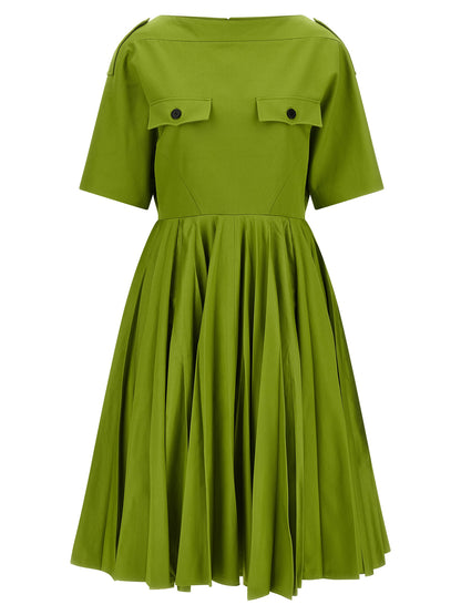 Prada Bicolor Cotton Casual Dress
