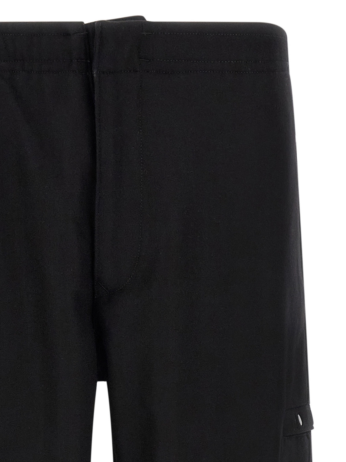 Stone Island Black Virgin Wool Cargo Pants