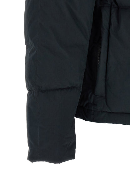 Stone Island Blue Cotton Full-Length Jacket