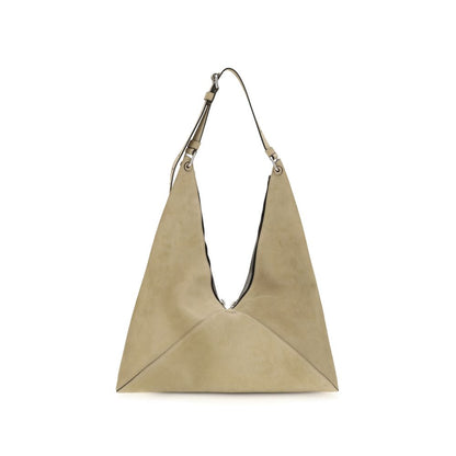 Moschino Beige Suede Leather Shoulder Bag
