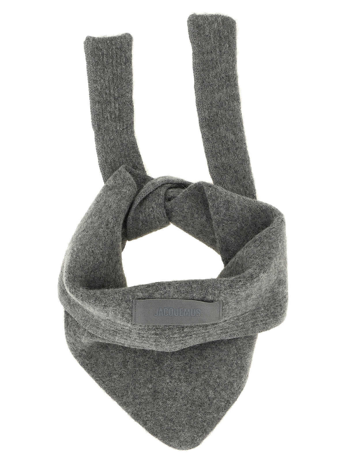 Jacquemus Gray Wool Scarf