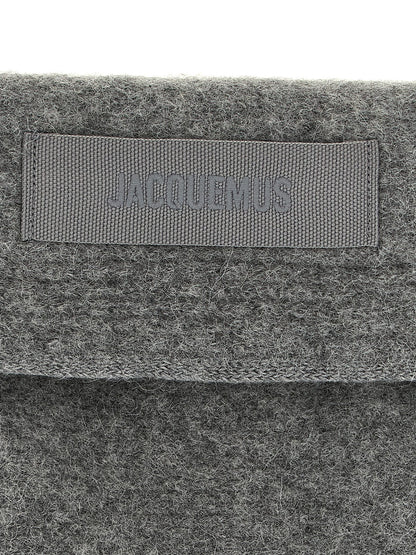 Jacquemus Gray Wool Scarf