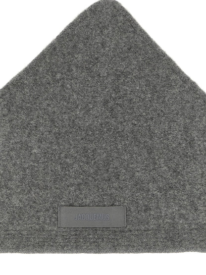 Jacquemus Gray Wool Scarf