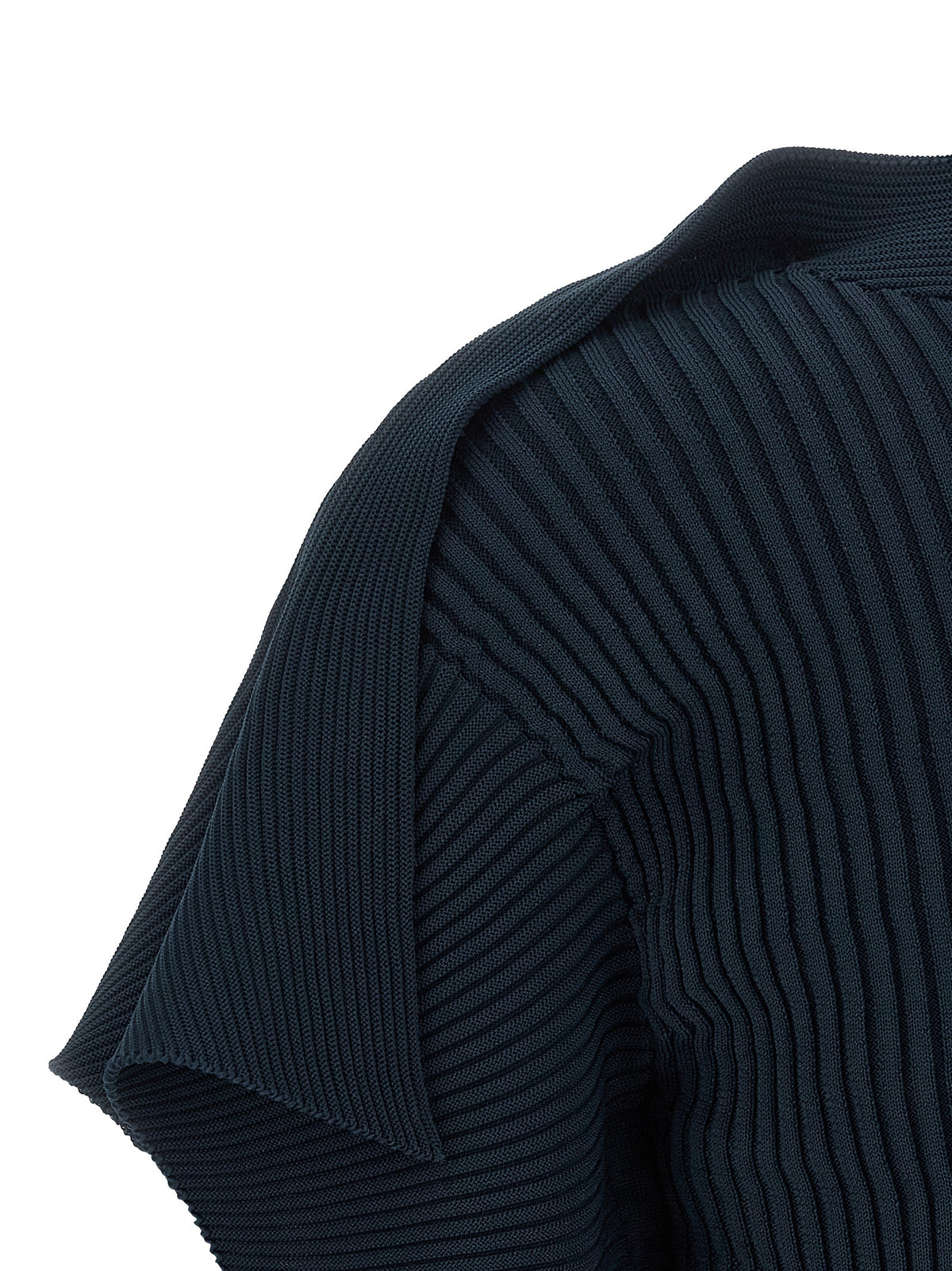 Issey Miyake Blue Polyester Pattern Shirt