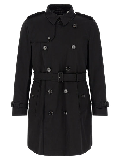 Burberry Black Cotton Coat