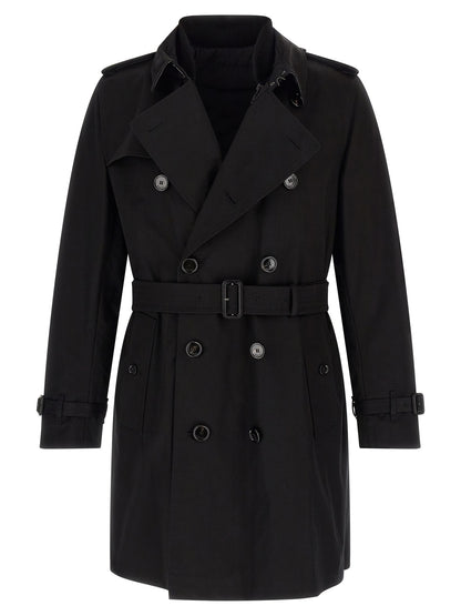 Burberry Black Cotton Coat