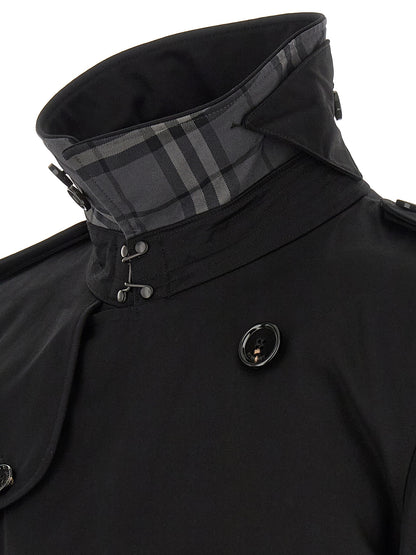 Burberry Black Cotton Coat