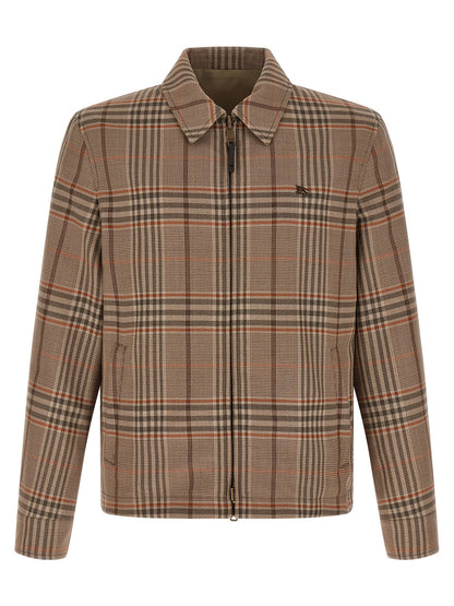 Burberry Beige Wool Full-Length Jacket