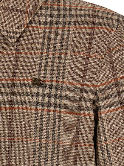 Burberry Beige Wool Full-Length Jacket