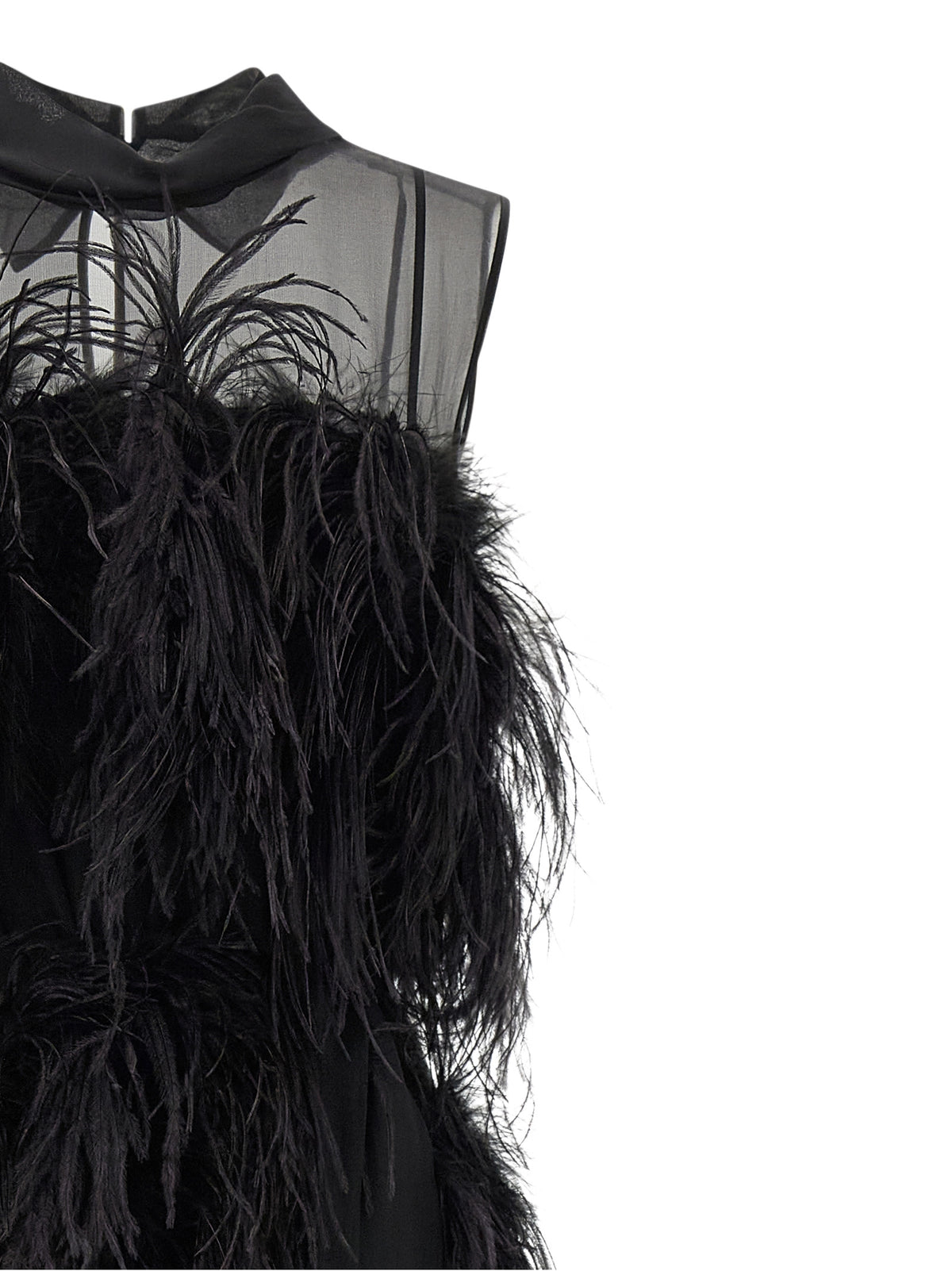 Alberta Ferretti Black Silk Long Dress