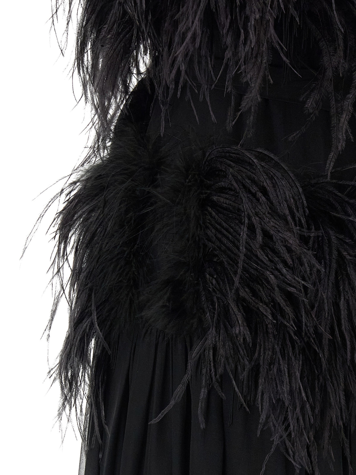 Alberta Ferretti Black Silk Long Dress