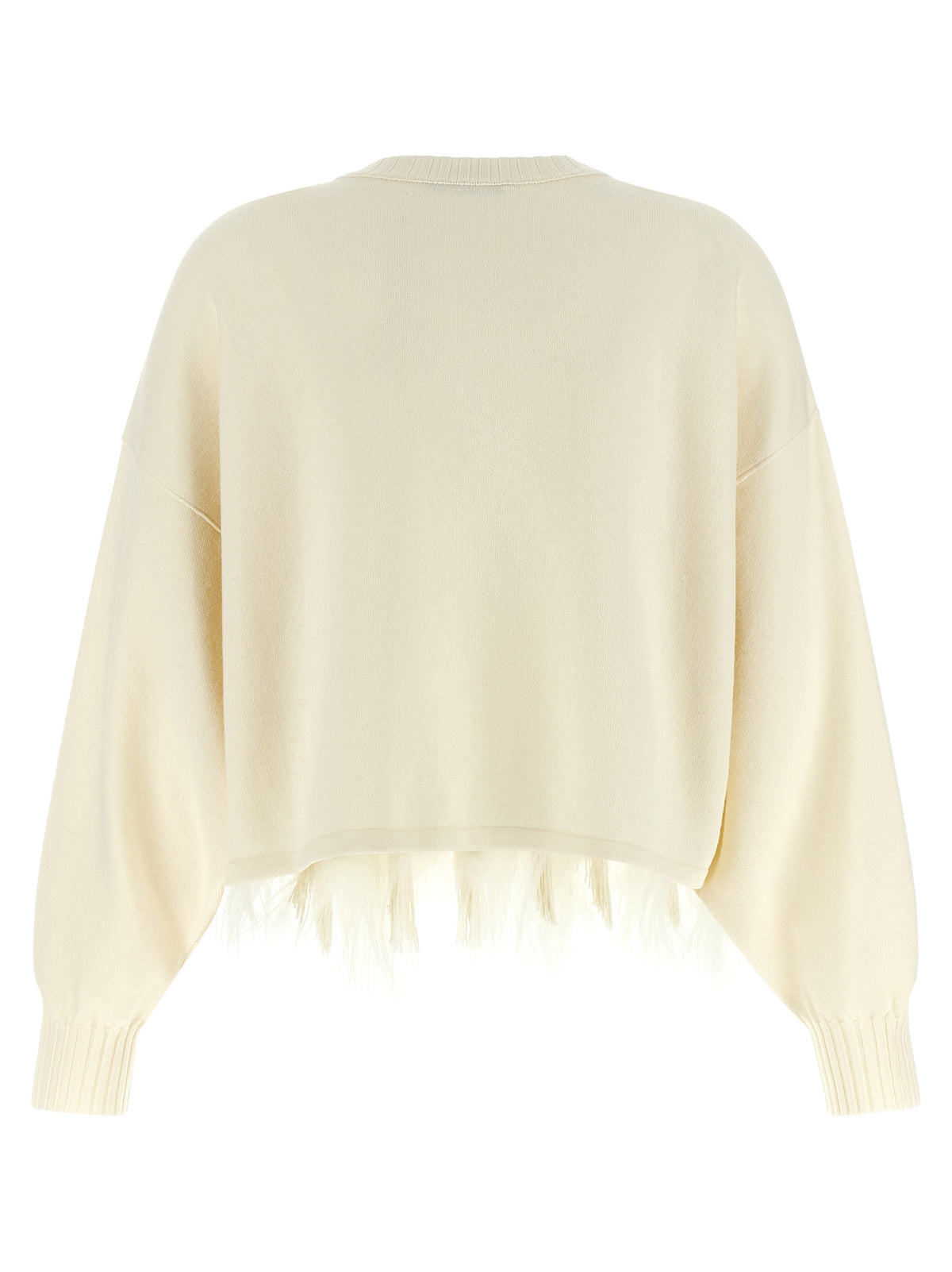 Alberta Ferretti White Virgin Wool Cardigan
