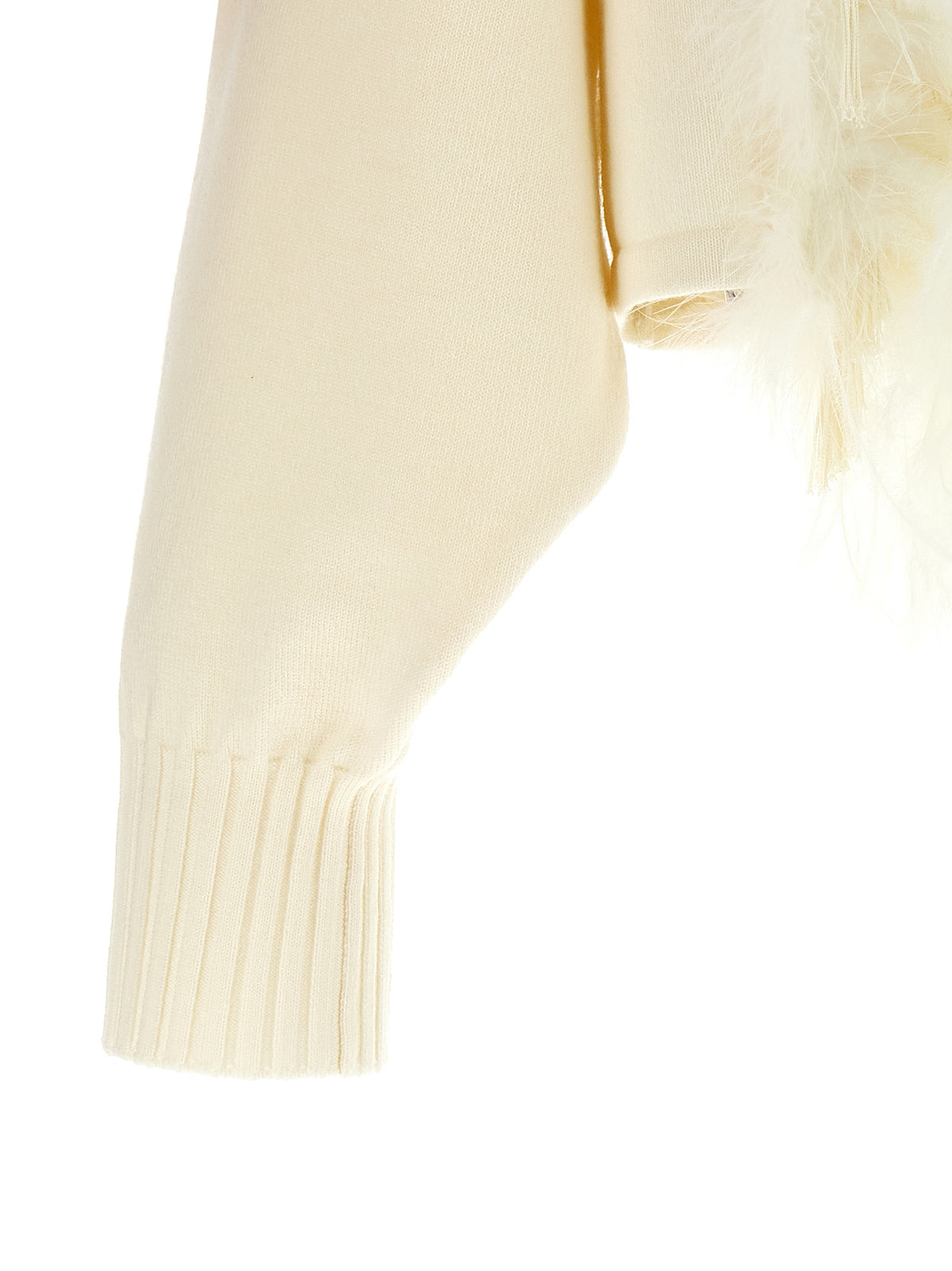 Alberta Ferretti White Virgin Wool Cardigan