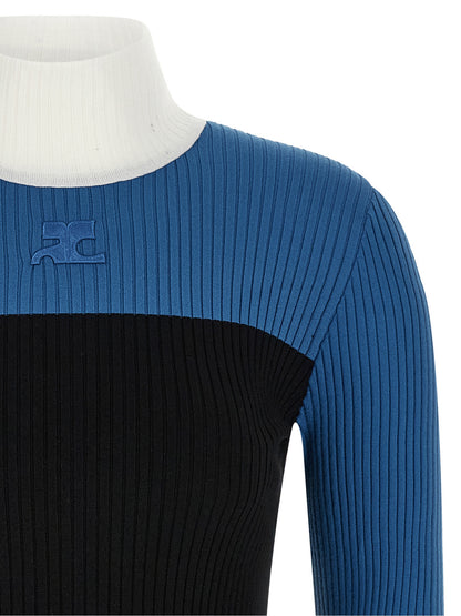 Courrèges Multicolor Viscose Cardigan