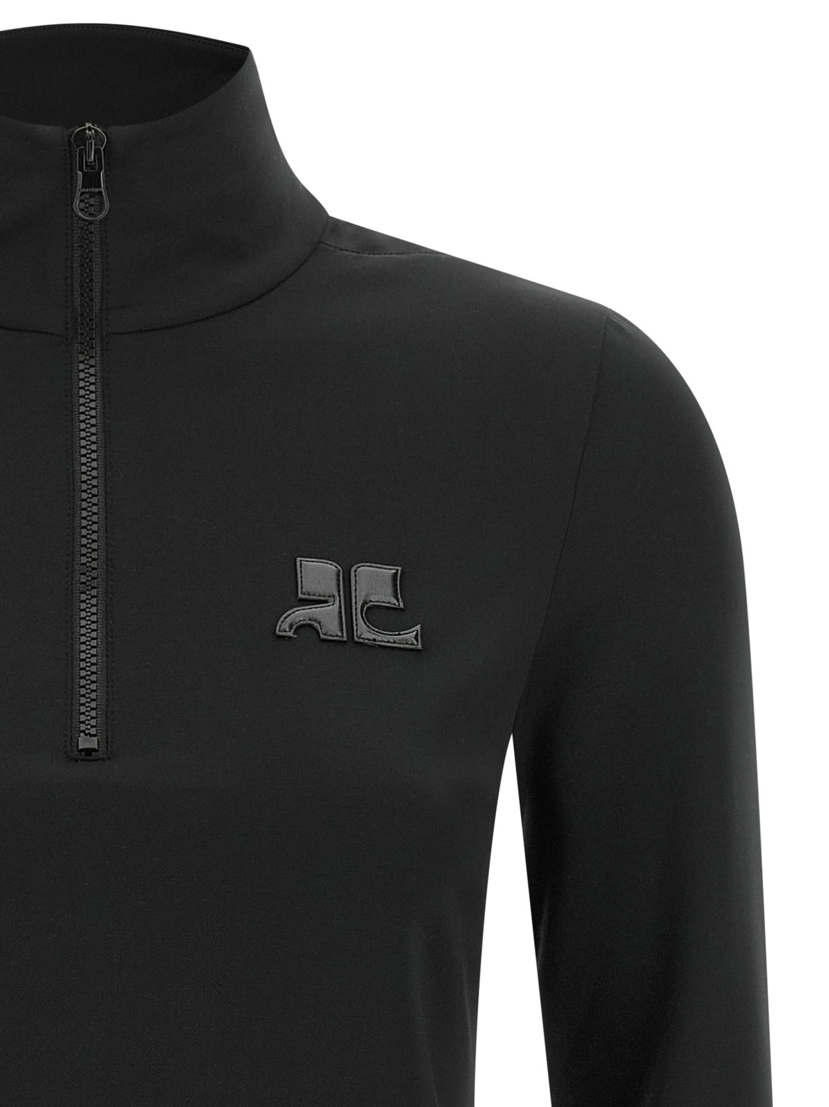 Courrèges Black Polyamide Cardigan